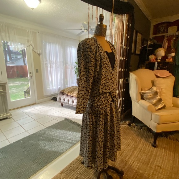 Dress from the 80s black and white - Picture 2 of 3